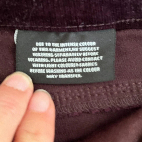 Buffalo David Bitton Jeans Womens Burgundy 6/28 Micro Cord Mid-Rise‎ Slim Sculpt - Picture 9 of 12